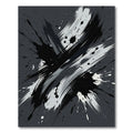Monochromatic Splatter Abstract Sweep Rug
