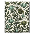 Botanical Sage Green Floral Vine Rug