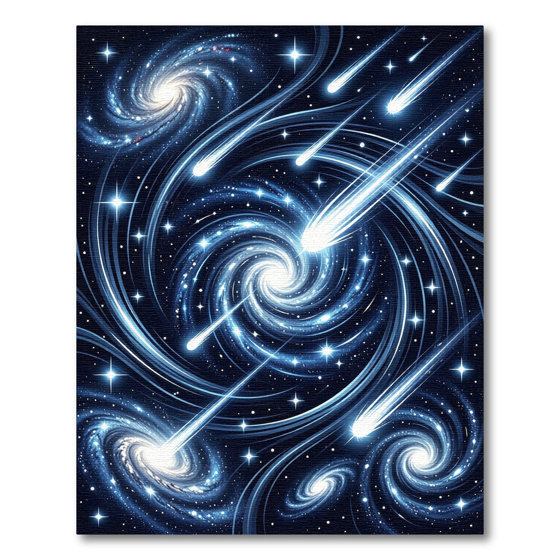 Cosmic Swirling Galaxy Starry Night Rug