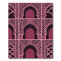 Rose Arch Lattice Geometric Wall Art Rug