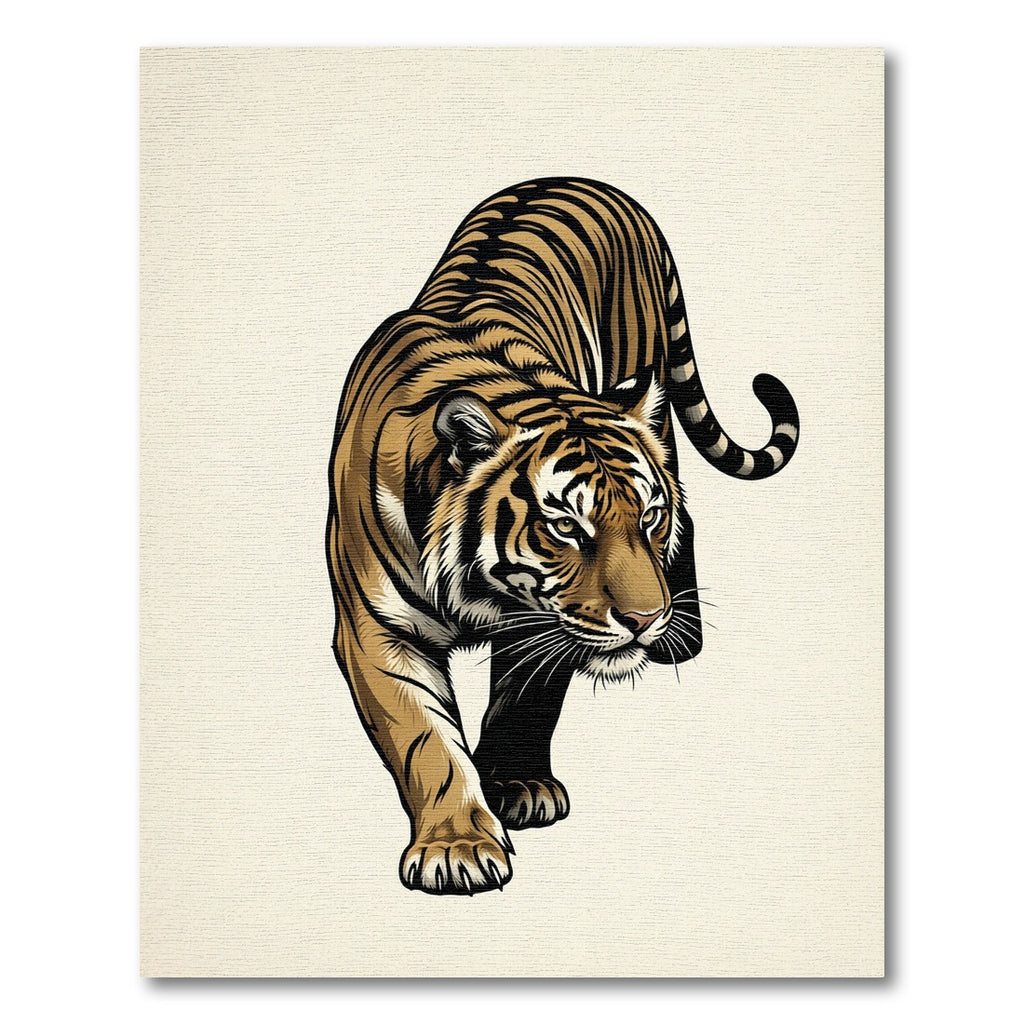 Majestic Tiger Forward Stance Rug