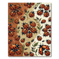 Playful Spotted Ladybug Earthy Tones Rug