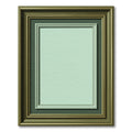 Classic Glazed Mint Border Frame Rug