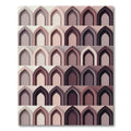 Archway Gradient Mauve Geometric Tile Rug