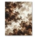 Sepia Ethereal Abstract Storm Cloud Rug