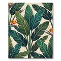 Lush Green Tropical Bird of Paradise Rug
