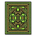 Tribal Lime Green Yellow Fusion Rug