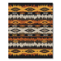 Earthy Southwestern Geometric Diamond Stripe Rug