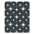 White Twinkling Stars Night Sky Rug