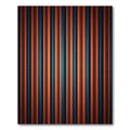 Bold Orange Blue Striped Gradient Rug