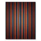 Bold Orange Blue Striped Gradient Rug