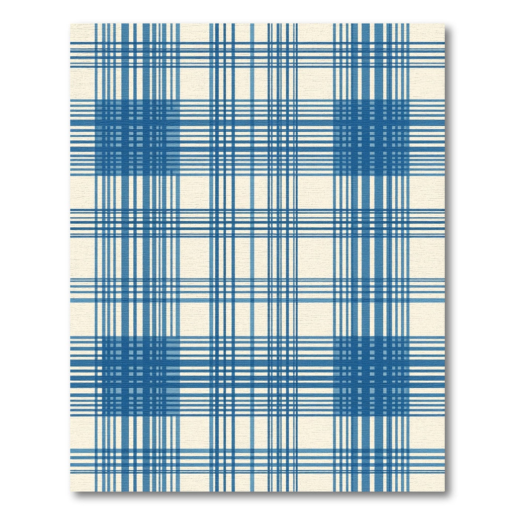 Classic Blue Tartan Check Rug