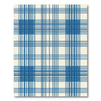 Classic Blue Tartan Check Rug