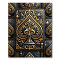 Ornate Golden Spade Ace Luxe Rug