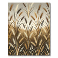 Golden Wheat Field Grass Illustration Rug