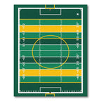 Green and Yellow Football Field Rug
