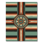Earthy Southwest Geometric Star Medallion Rug