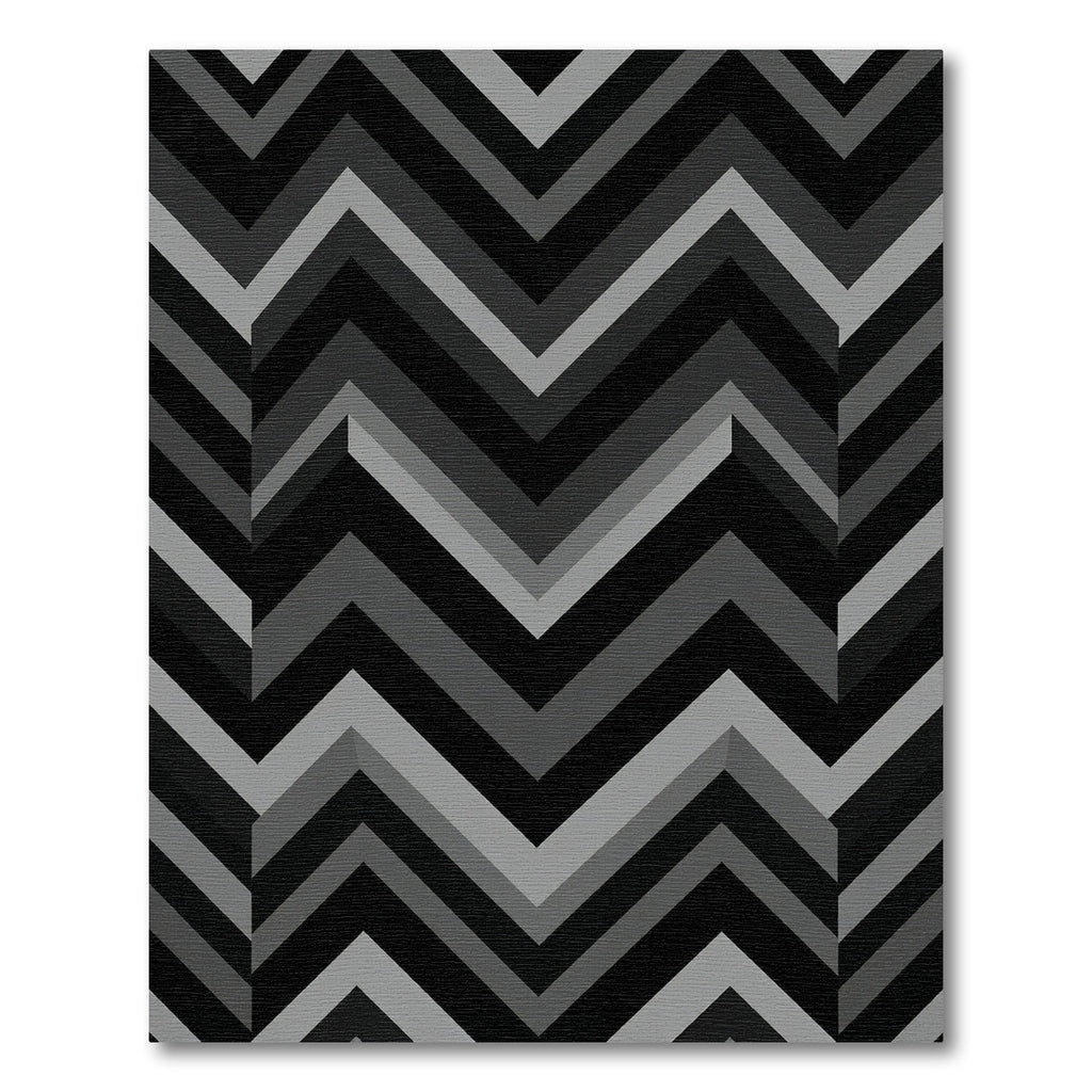 Monochromatic Chevron Segment Rug
