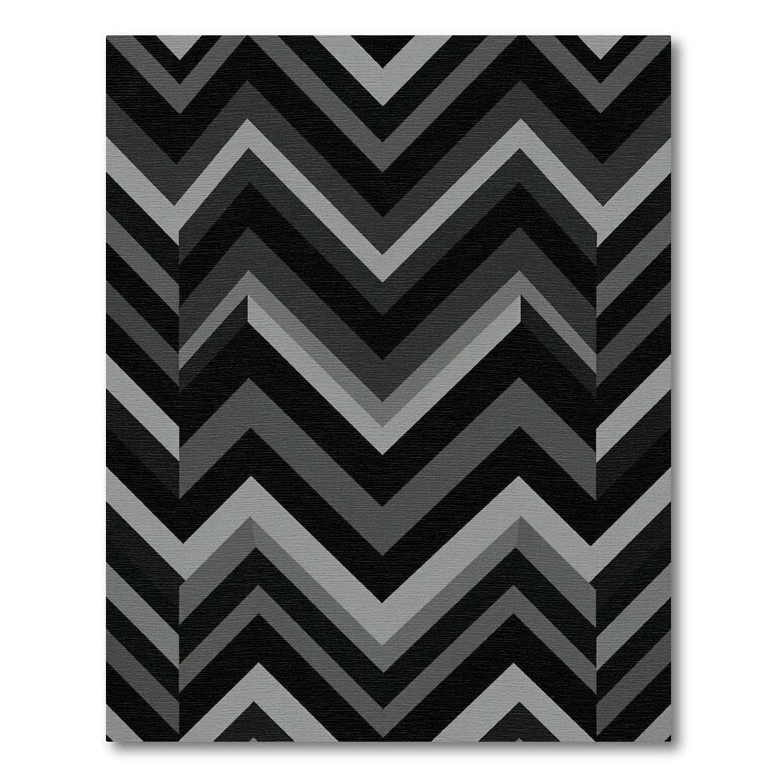 Monochromatic Chevron Segment Rug