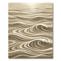 Earthy Tone Abstract Wave Composition Rug