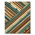Abstract Geometric Alpine Mountain Slope Rug
