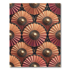 Art Deco Sunburst Fan Coral Rug