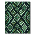 Green Diamond Zigzag Ikat Rug