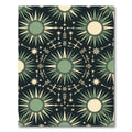 Sage Green Celestial Sunburst Arrow Rug