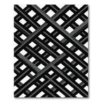 Monochrome Geometric Diagonal Grid Rug