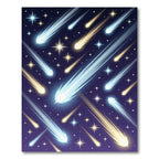 Cosmic Radiant Shooting Star Night Sky Rug