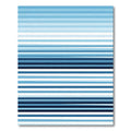 Cool Blue Horizontal Stripe Rug