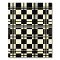Monochrome Checkered Tartan Lines Rug