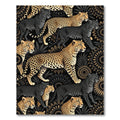 Golden Cheetah Black Panther Ensemble Rug