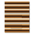 Earthy Tones Striped Layered Look Rug