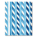 Blue White Twisted Stripe Harmony Rug