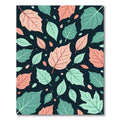 Botanical Sage and Peach Leaf Meadow Rug