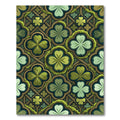 Mossy Emerald Clover Four Leaf Quadrate Rug