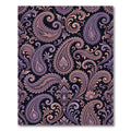 Ornate Paisley Floral Purple Gold Rug