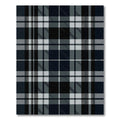 Classic Dark Gray Tartan Plaid Rug