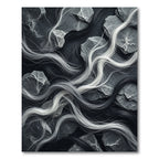 Monochromatic Stone Whimsical Strands Rug