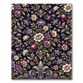 Rich Pomegranate Floral Tapestry Rug