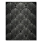 Art Deco Fan Shell Composition Rug