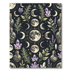 Celestial Moon Crystal and Herbal Alchemy Rug