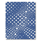 Deep Blue White Dot Cascade Rug