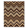 Modern Earthy Chevron Zigzag Area Rug