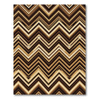 Modern Earthy Chevron Zigzag Area Rug