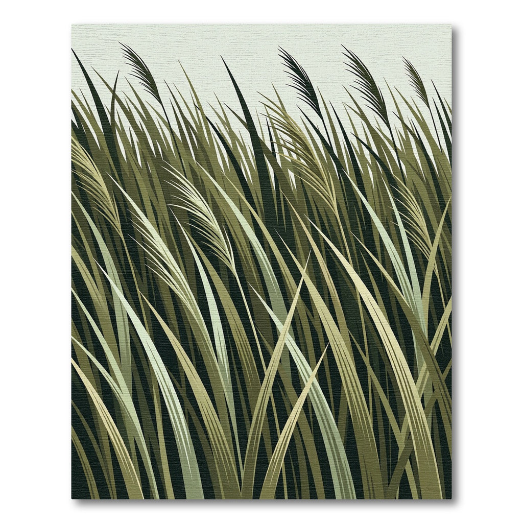 Earthy Tone Reeds Abstract Field Rug