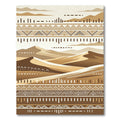 Earthy Dune Savannah Geometric Lines Rug