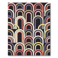Retro Arched Overlay Rainbow Rug