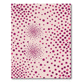 Pink Purple Polka Dot Whirls Rug